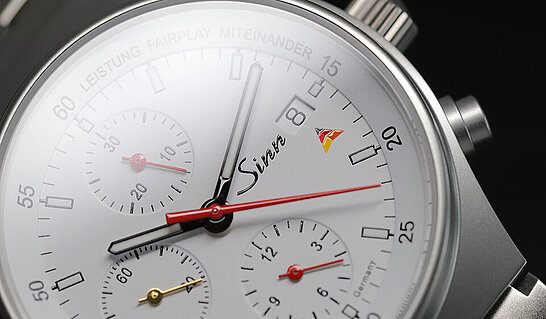 Ziffernblatt der Sporthilfe Sinn Armbanduhr